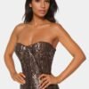 Sequin Feather Gown