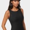 704548_black_2_5cbccac4-d6fd-473b-9520-4fe41a186eef Powermesh Rhinestone Sleeveless Maxi Dress