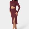 Lurex Rib Cropped Kit Set