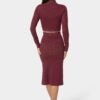 Lurex Rib Cropped Kit Set